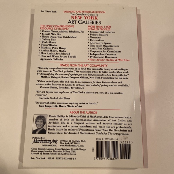 “The Complete Guide to New York Art Galleries,” Paperback - Picture 2 of 2